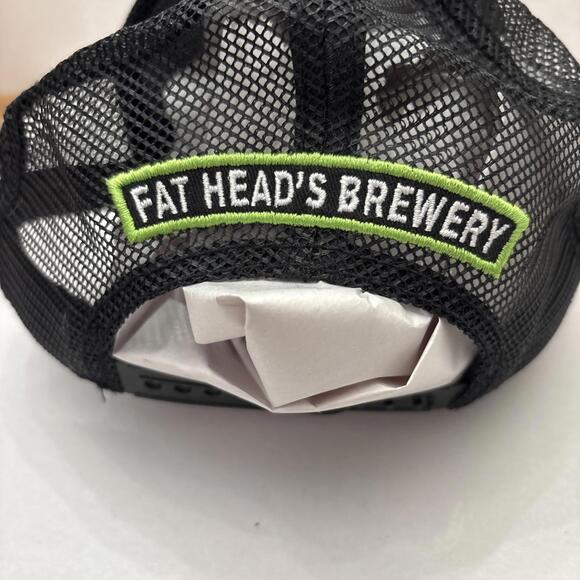 Fat Heads Brewery Black Hat Adjustable Strap In Back Excellent Condition - Picture 7 of 11